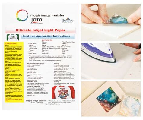 Magic transfer paper for printing with inkjet technology